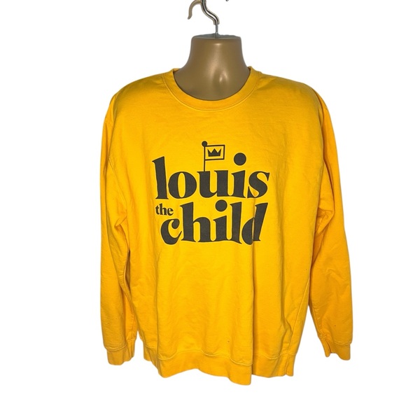 Louis the Child Other - Louis The Child Sweatshirt Official Tour Merch Bold Graphic Gold Black XL